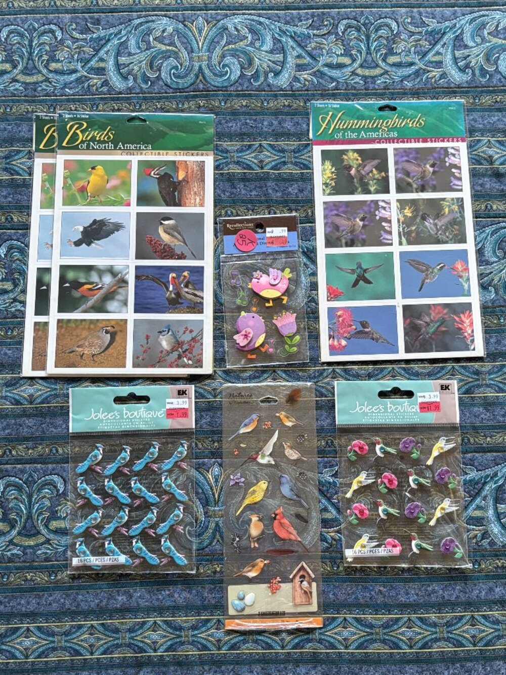 Stickers - BIRDS - Variety pack (7) sheets - NWT